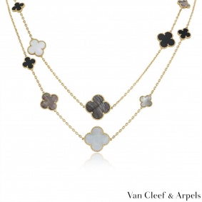 Van Cleef & Arpels Yellow Gold Magic Alhambra Necklace VCARD79400